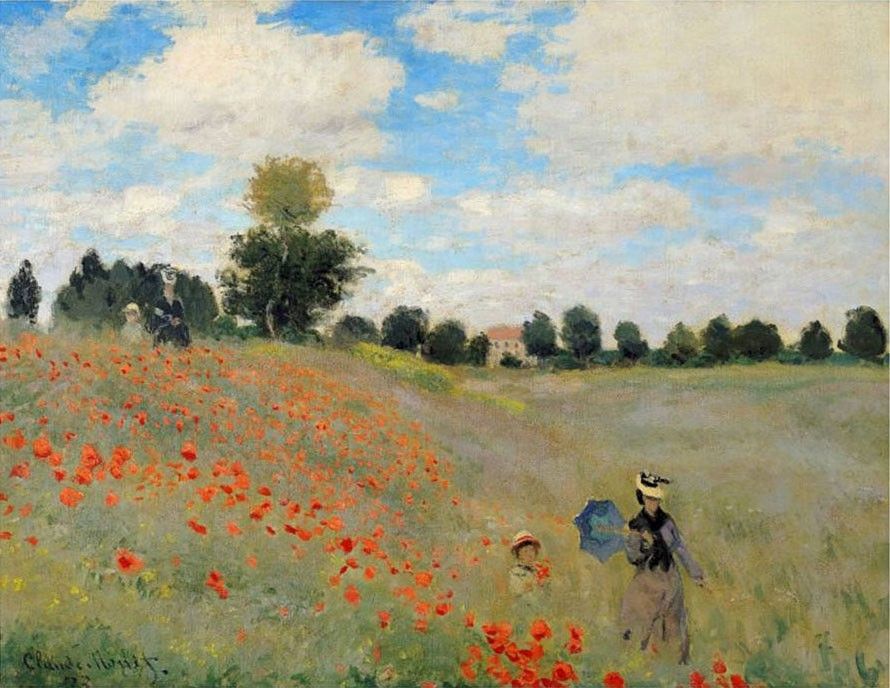 Claude Monet Wild Poppies Near Argenteuil